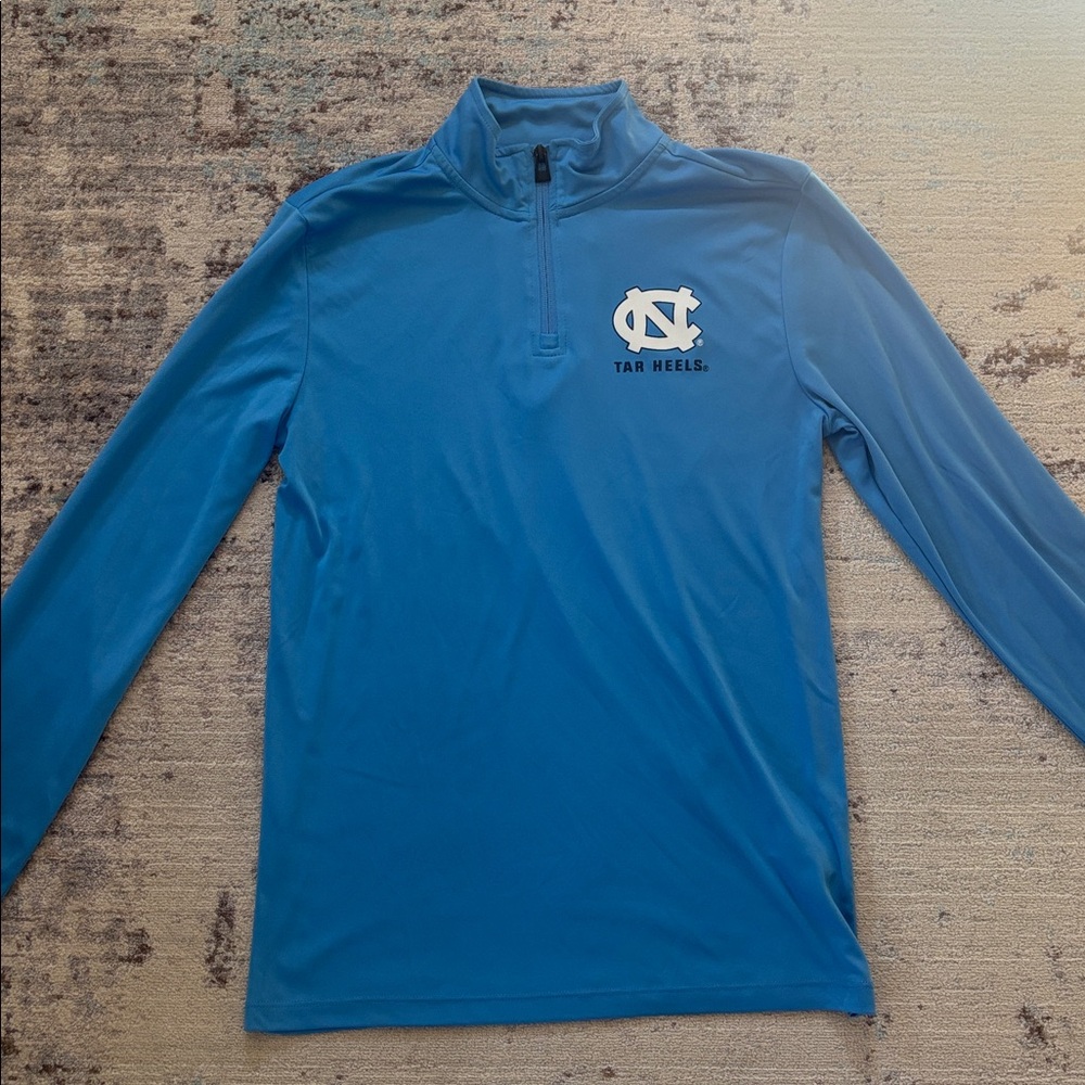 UNC Tar Heels Boys XL Quarter-Zip Pullover Blue